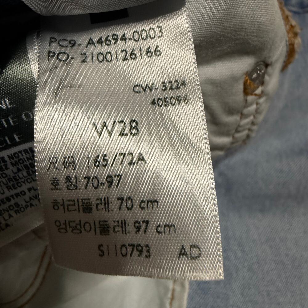 Levis Icon Skirt Denim Womens 28 Mini Skirt Blue Premium - Picture 7 of 9